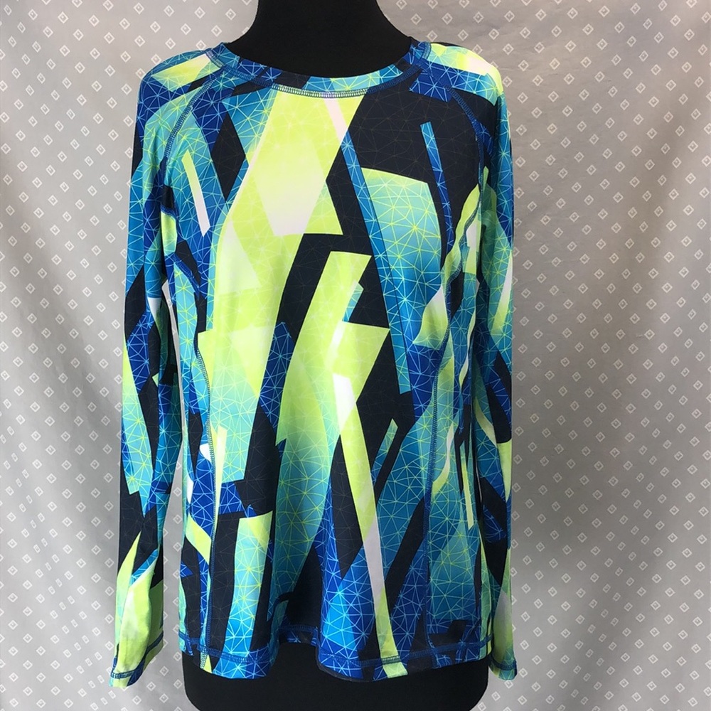 Xersion Semi Fit Neon Long Sleeve Tee